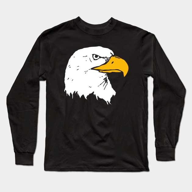 bald eagle Long Sleeve T-Shirt by debageur